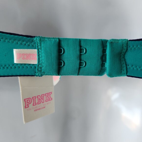 NWT VICTORIA'S SECRET PINK Emerald Green Lightly Lined Bra 32C - Picture 6 of 6